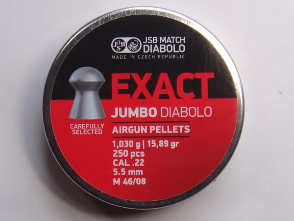 JSB Exact Jumbo .22 cal pellets