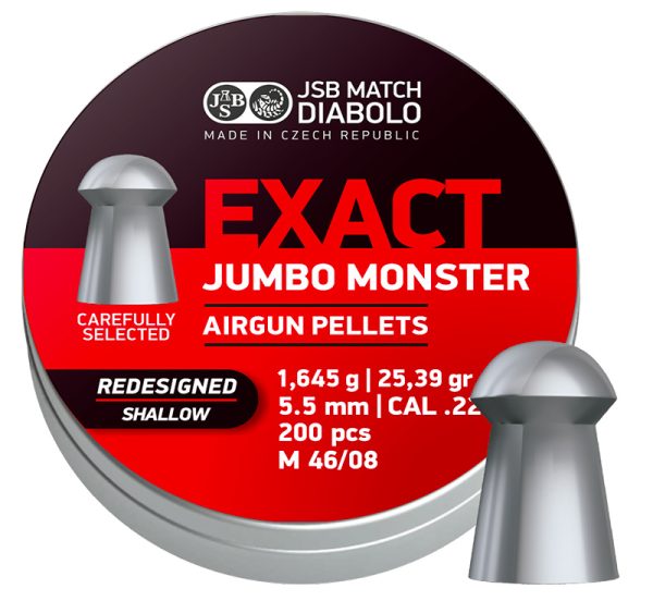 JSB Exact Jumbo Monster Redesigned -Shallow .22 cal